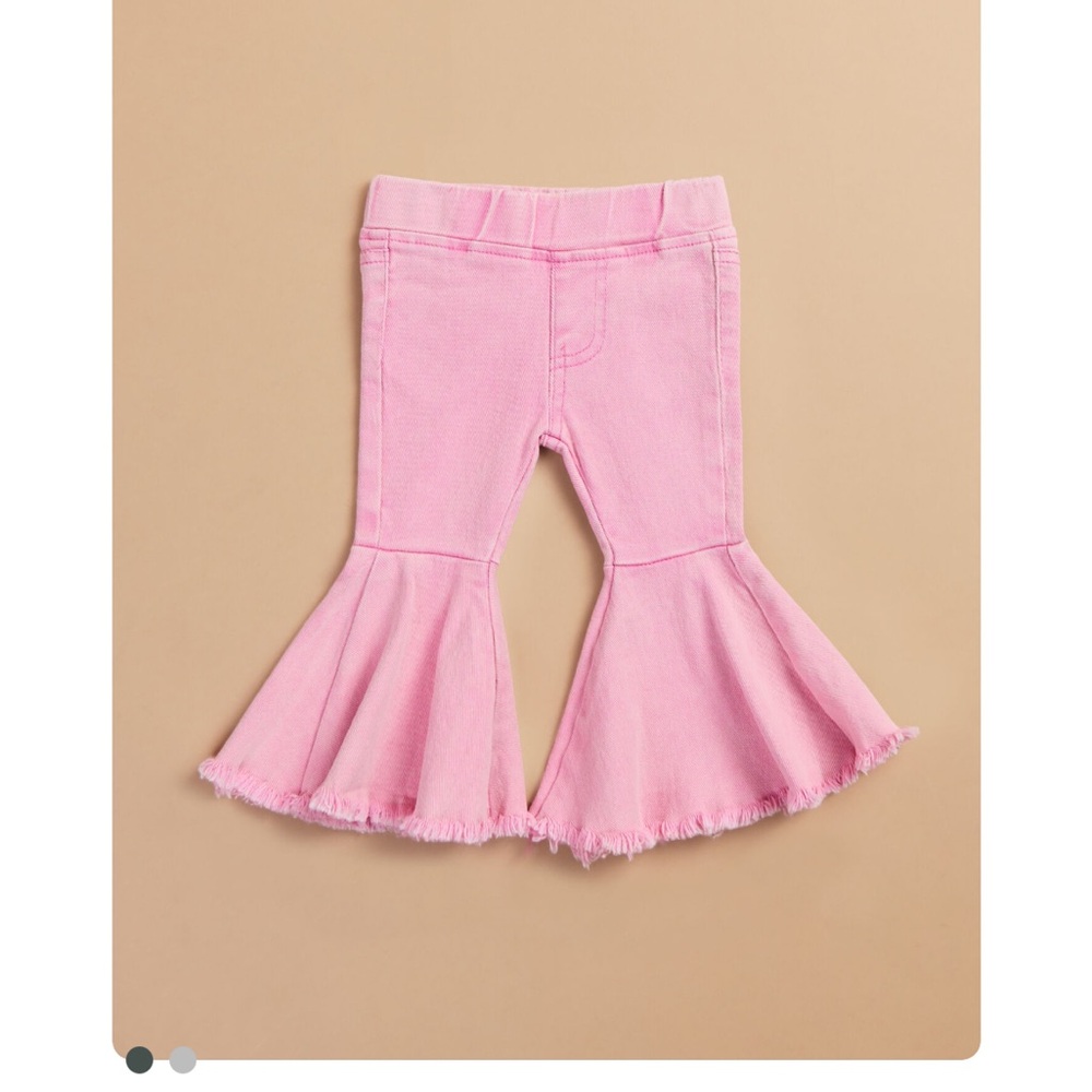Tullabee Pink Flared Kids Bottoms